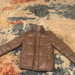Women’s brown puffer jacket